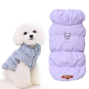 Warm Padded Dog Jacket with D-Ring Attachment