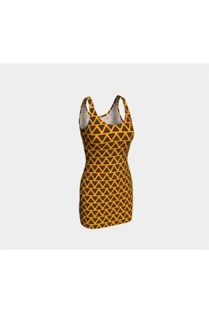West African Print Bodycon Dress