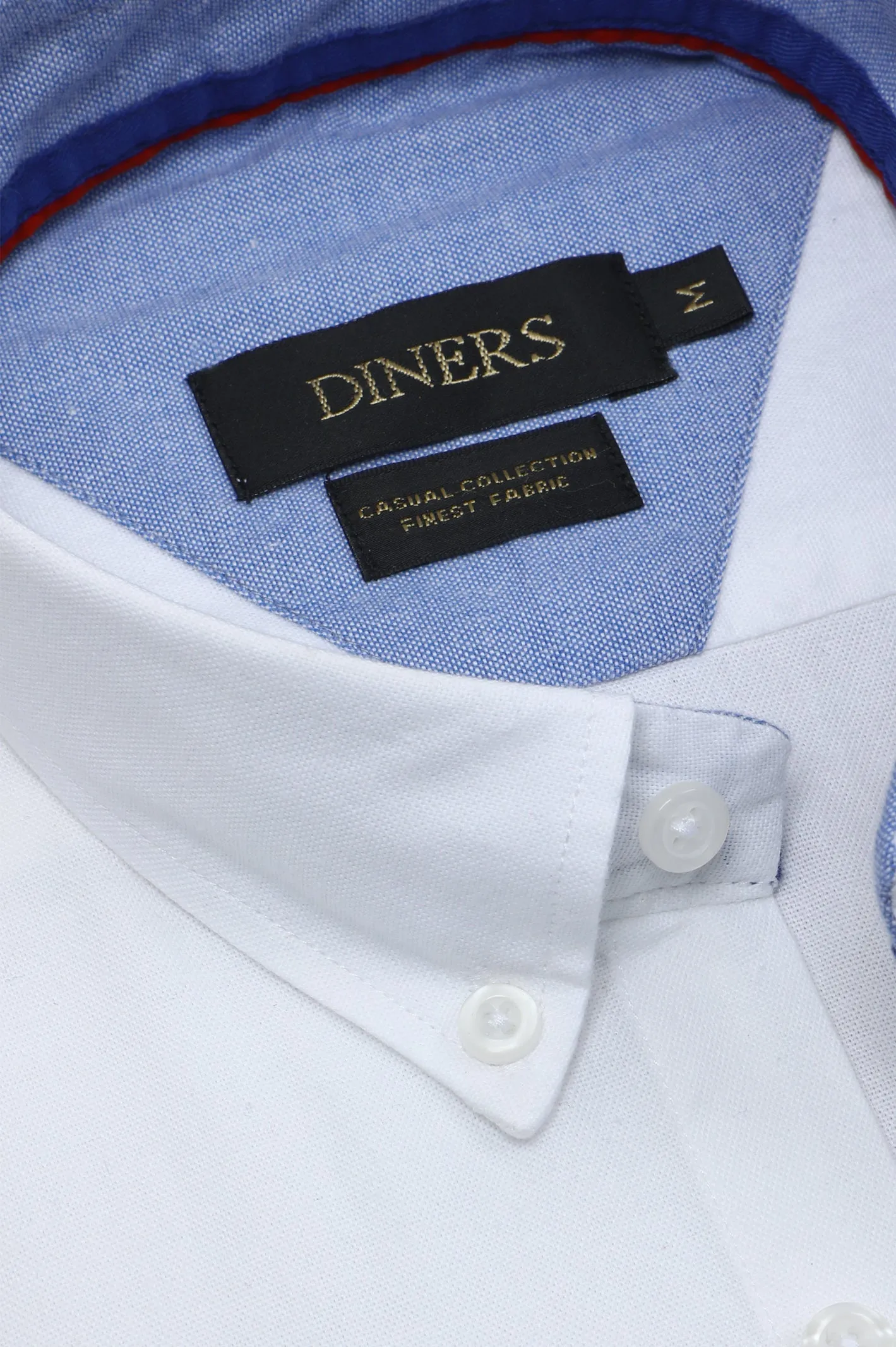 White Self Casual Shirt