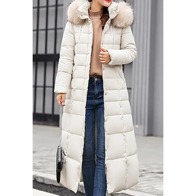 Women Qualited Slim Long Soft Padded Winter Jacket - WJC23467