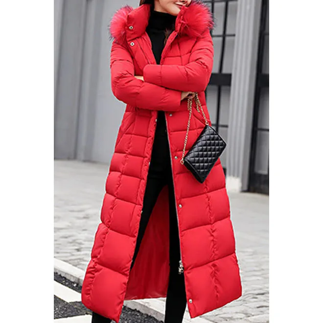 Women Qualited Slim Long Soft Padded Winter Jacket - WJC23467