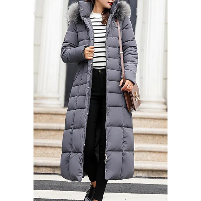 Women Qualited Slim Long Soft Padded Winter Jacket - WJC23467